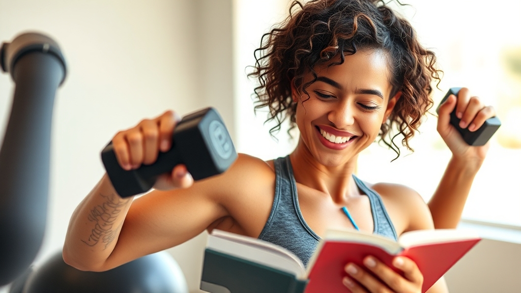 운동 효과, 이렇게 극대화하세요! (realistic 스타일)