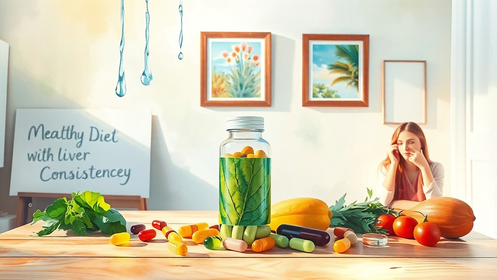 간 영양제 핵심 성분부터 복용법까지 A-Z 가이드(2025 최신) 4 간 영양제, 제대로 복용하는 방법 (watercolor 스타일)