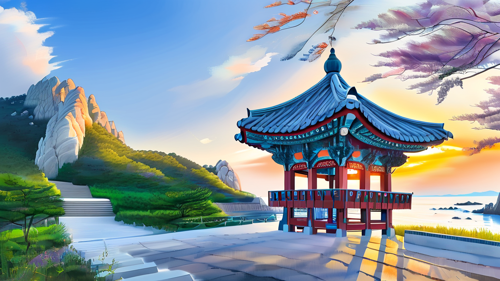 영월의 숨겨진 보석, 옥순봉과 구담봉 (realistic 스타일)