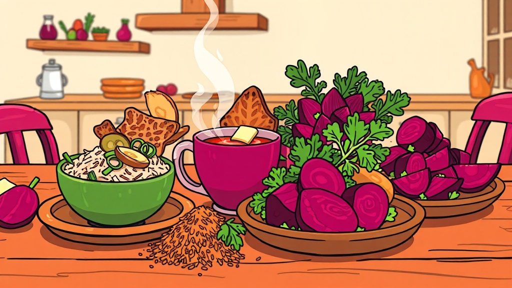 비트 활용 레시피 (cartoon 스타일)