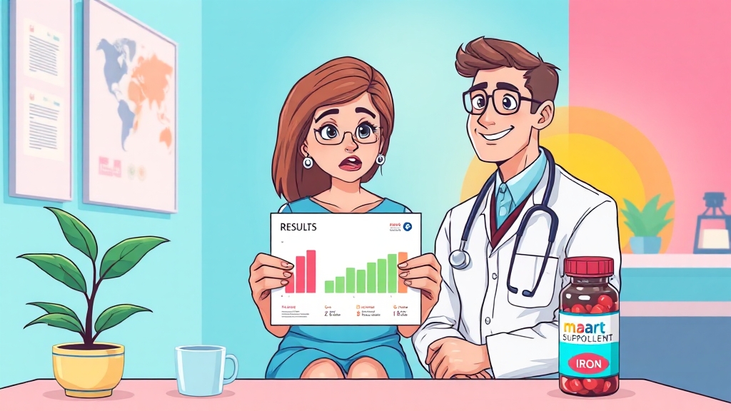 검진 결과, 꼼꼼히 확인하세요! (cartoon 스타일)