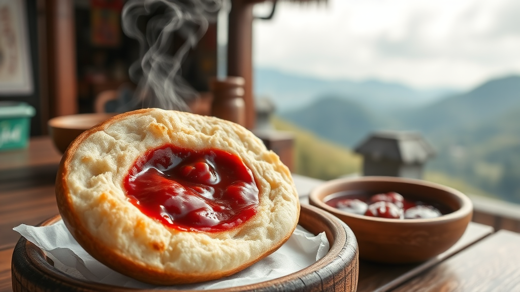 아라찐빵 맛과 특징 (realistic 스타일)