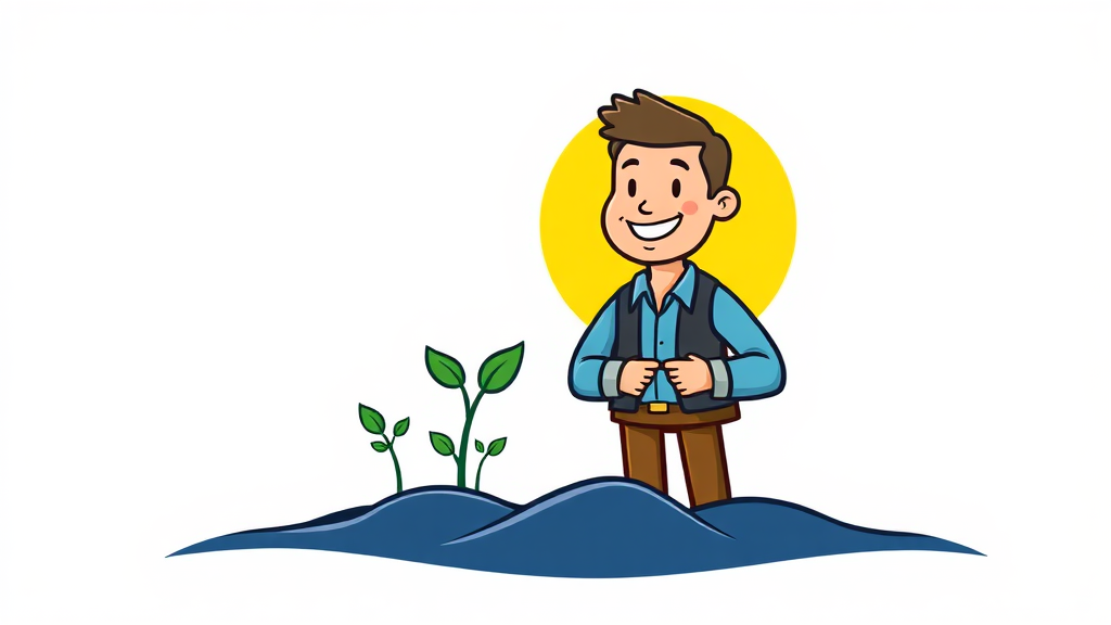 소규모 사업자를 위한 ‘푸른씨앗’ (cartoon 스타일)