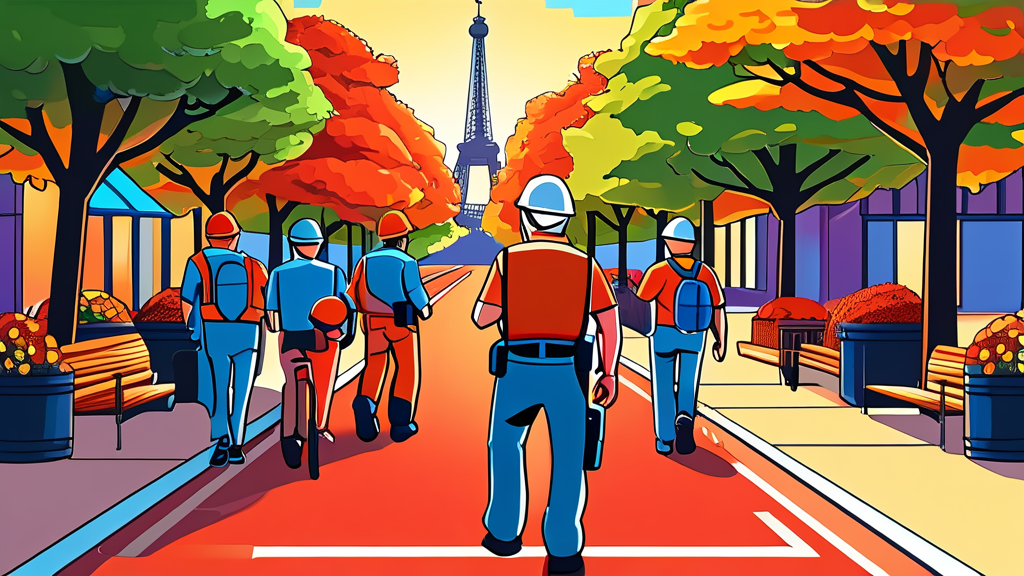 노동절 제도 변화와 근로자의 권리 보호 (cartoon 스타일)