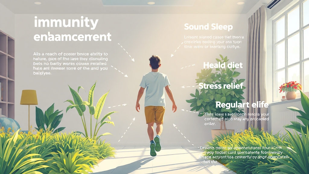 면역력 UP! 생활 습관 (realistic 스타일)