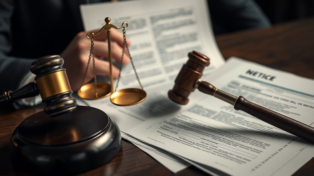 내용증명 발송 후 대응 (realistic 스타일)