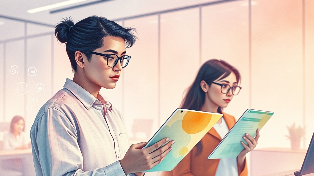 워크넷 활용 시 유의사항 (watercolor 스타일)