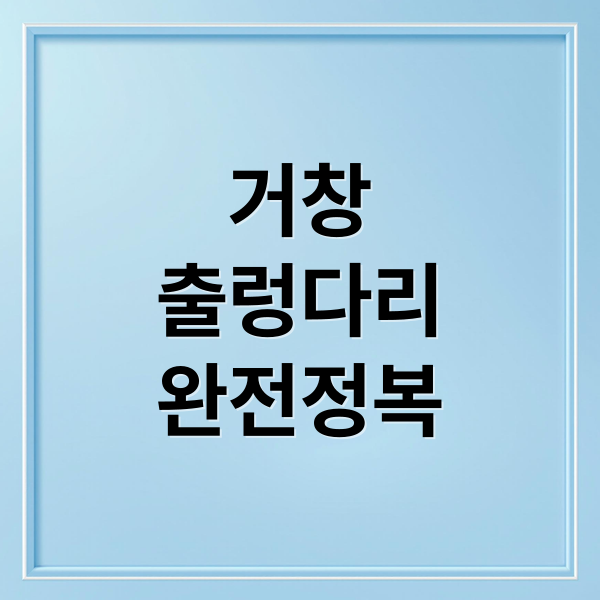 거창
출렁다리
완전정복 (거창 출렁다리 명소)