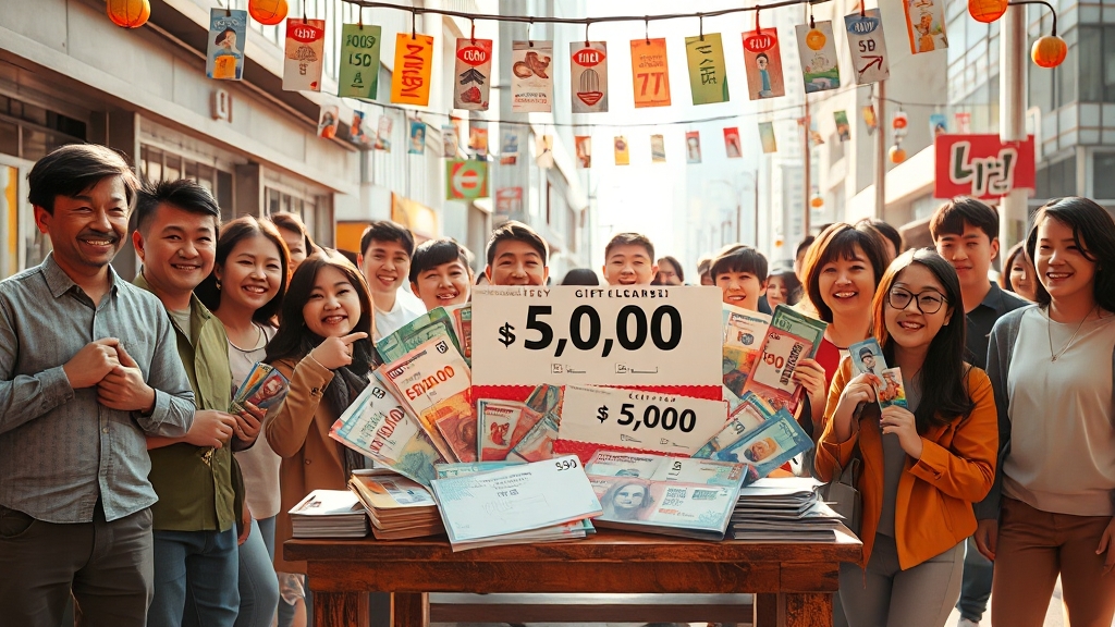 소비쿠폰: 지급액 및 종류 (realistic 스타일)