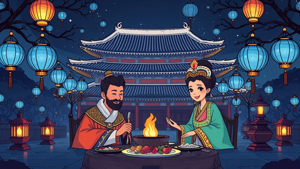 코스, 음식, 체험 완벽 가이드 (cartoon 스타일)