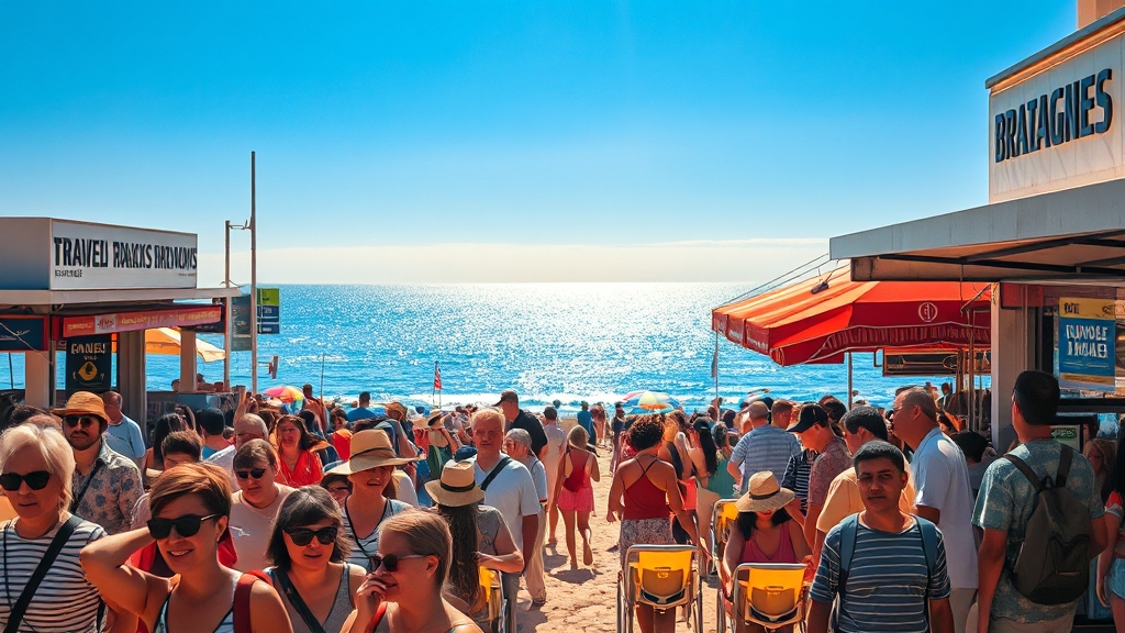 2025 여름 성수기, 언제일까? (realistic 스타일)