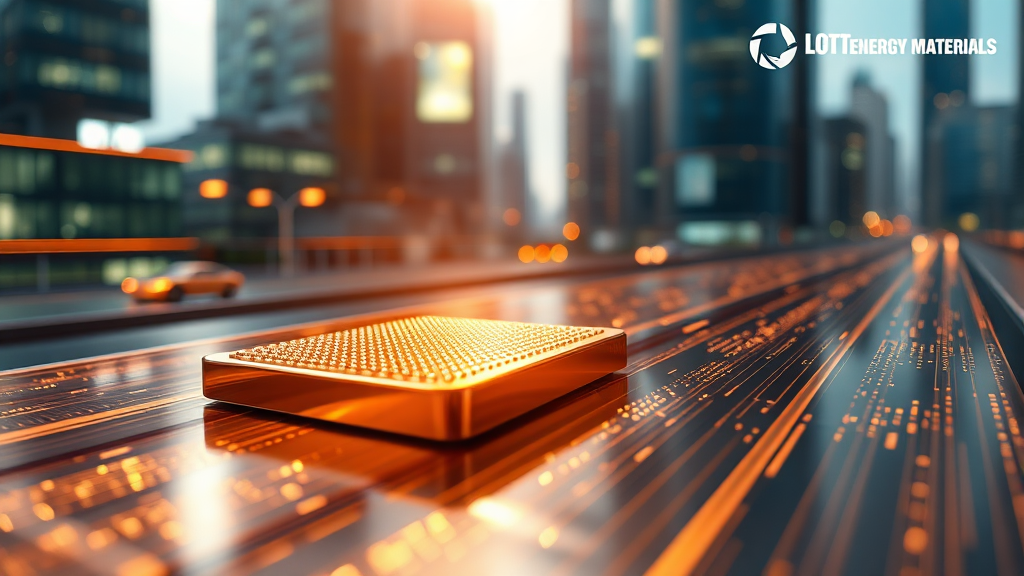 HVLP4 동박, AI 반도체 시장을 이끌다 (realistic 스타일)