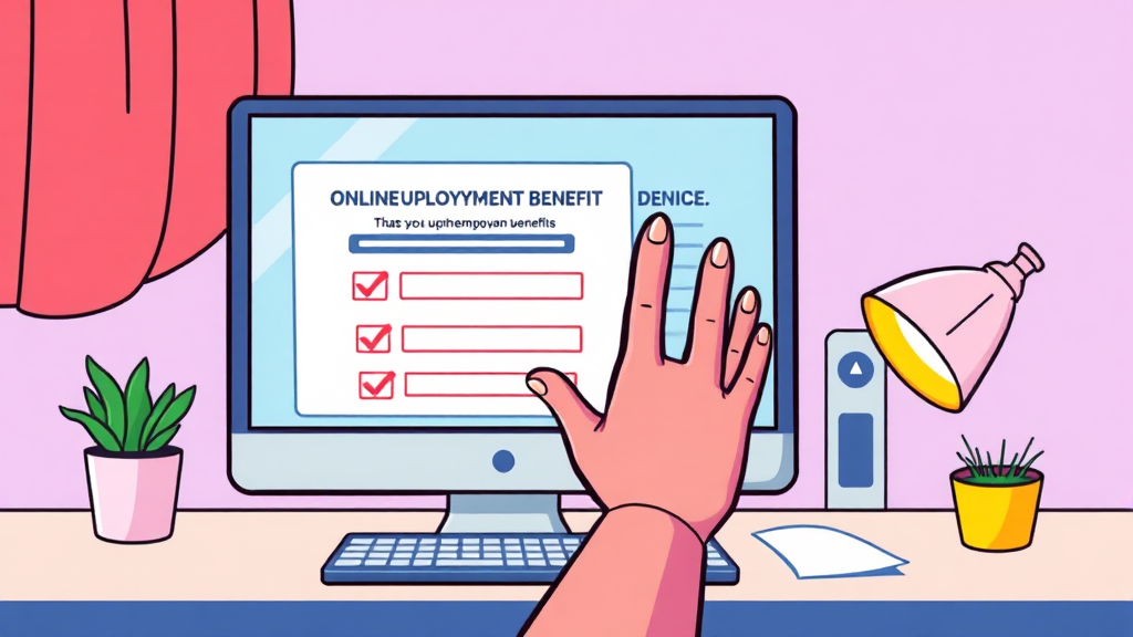 실업인정 신청, 단계별 완벽 가이드 (cartoon 스타일)