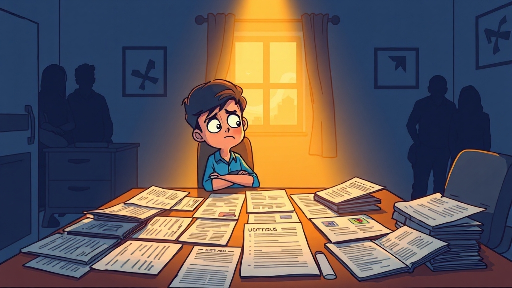 대출 불승인 시 대안 (cartoon 스타일)