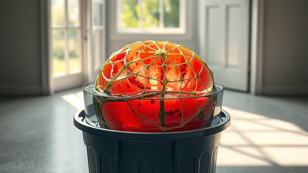 수박 껍질 분리수거 방법 (realistic 스타일)