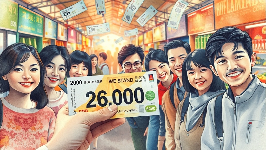 소비쿠폰, 왜 중요할까요? (watercolor 스타일)