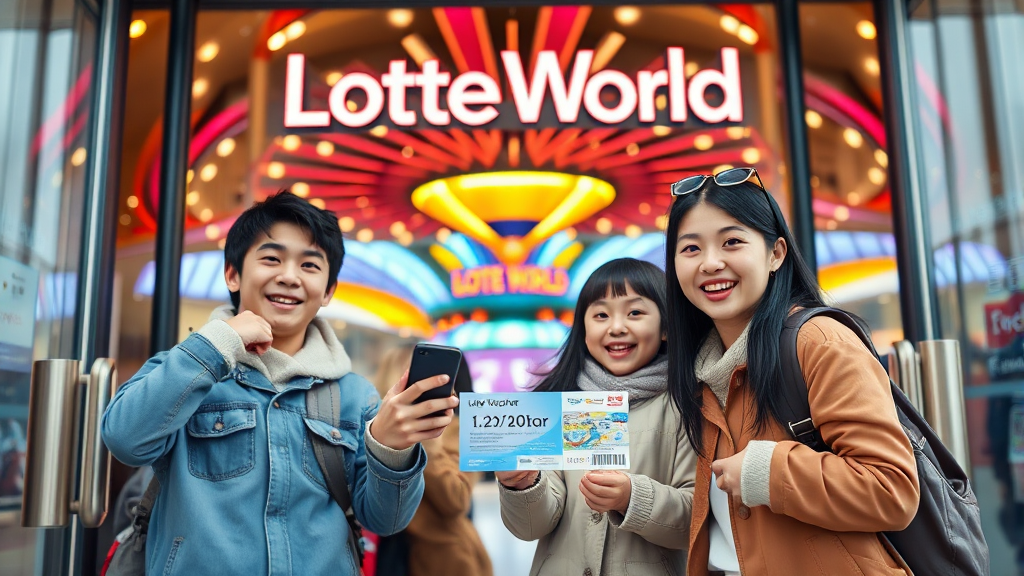 롯데월드 자유이용권, 최저가 구매부터 입장까지 A to Z (realistic 스타일)