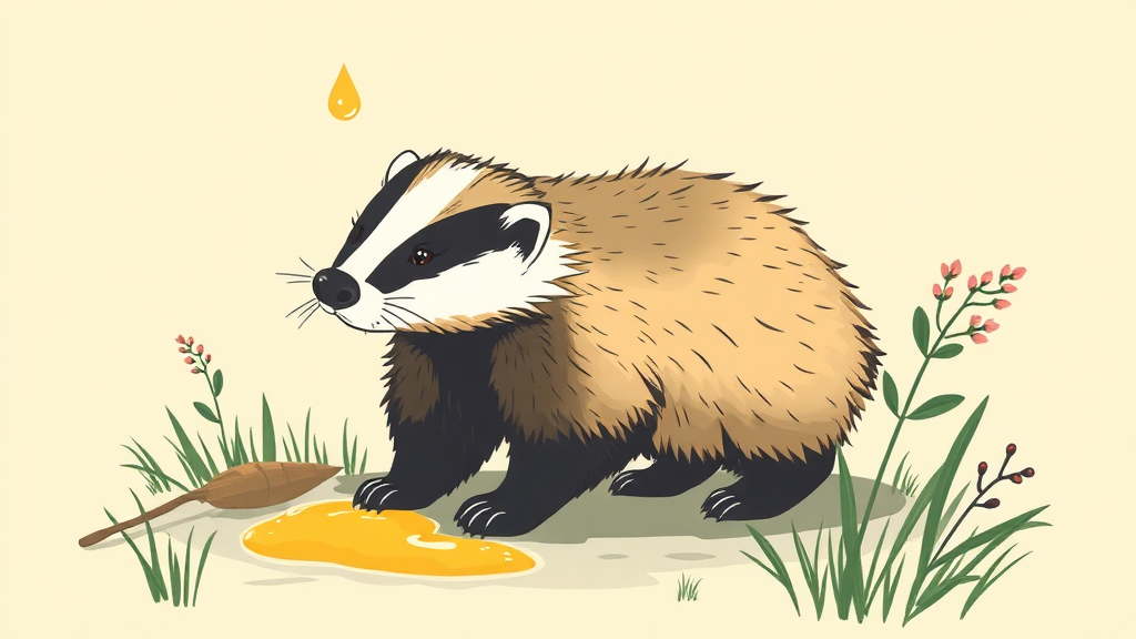 피부 건강, 오소리기름이 책임진다? (illustration 스타일)