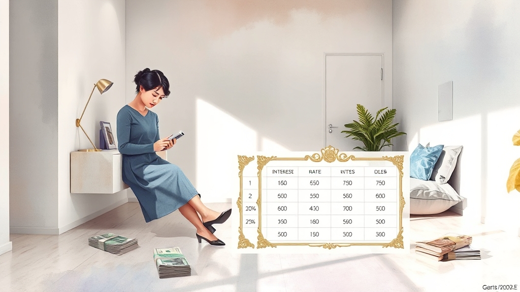 아파트 담보대출이란? (watercolor 스타일)