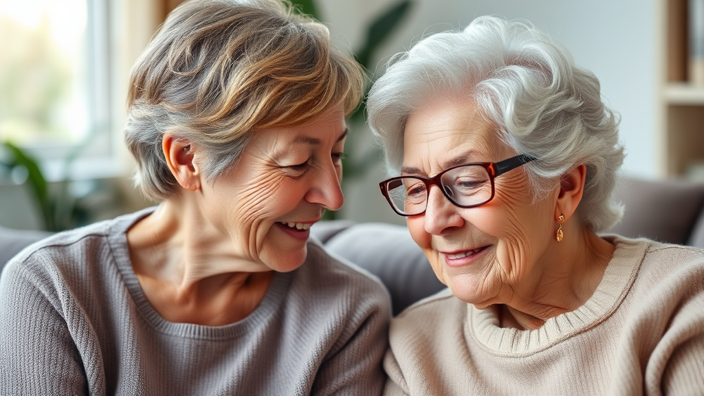 부모님 연령별 간병인 보험 가입 전략 (realistic 스타일)