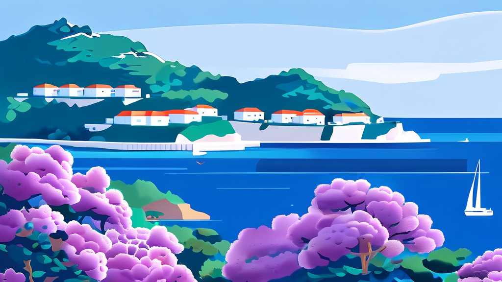 예술과 바다의 낭만, 통영 (illustration 스타일)