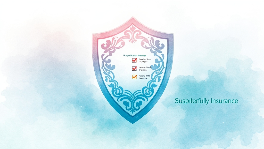 실손보험, 왜 필요할까? (watercolor 스타일)