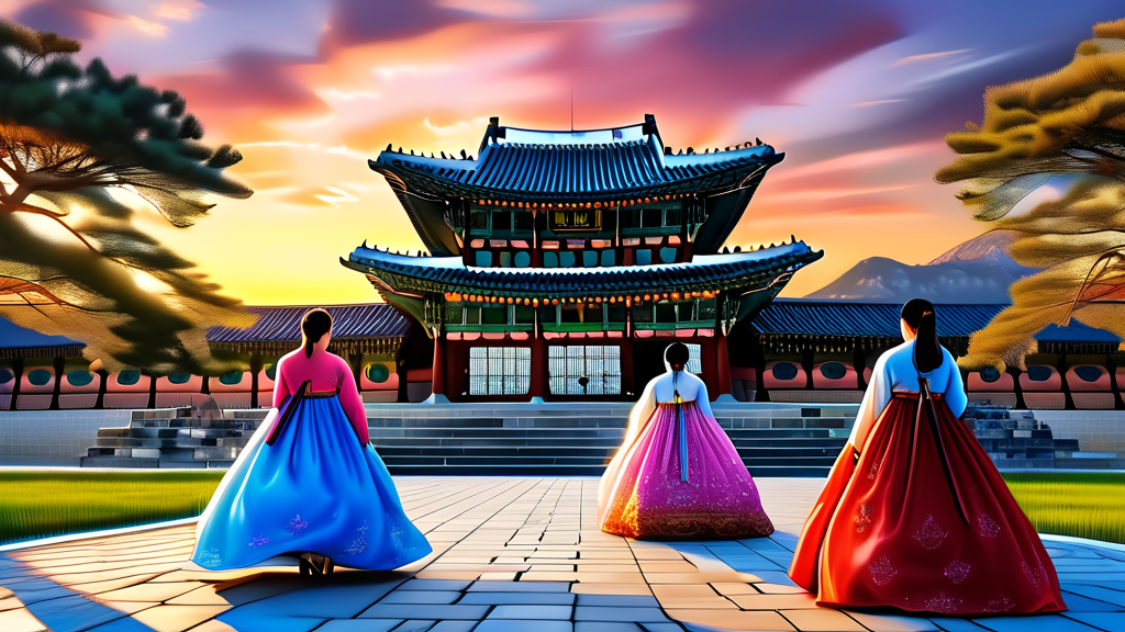 경복궁 야간개장 무료 입장 대상 및 혜택 (realistic 스타일)