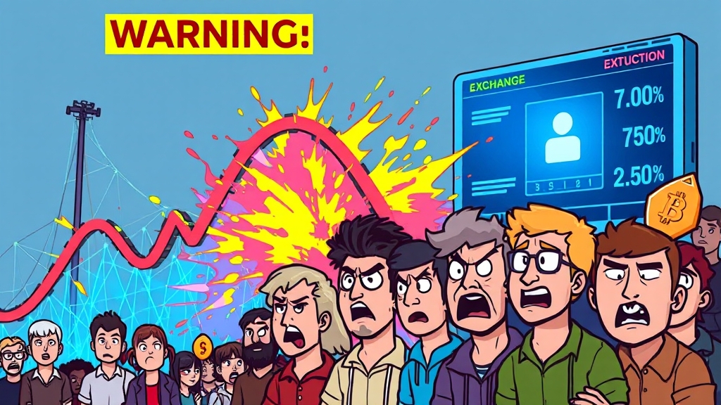 코인 투자: 리스크와 유의사항 (cartoon 스타일)