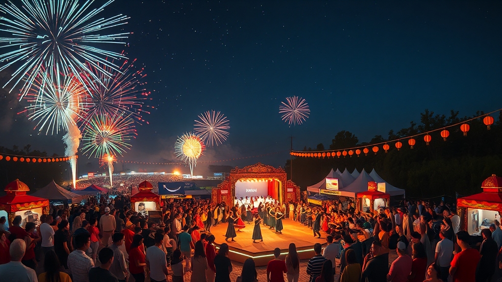 9월 축제 야간 행사 및 특별 이벤트 (realistic 스타일)