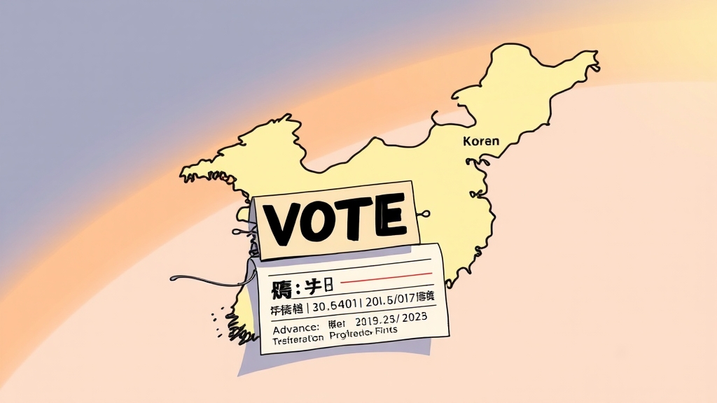 사전투표 정보, 어디서 얻을 수 있나요? (cartoon 스타일)