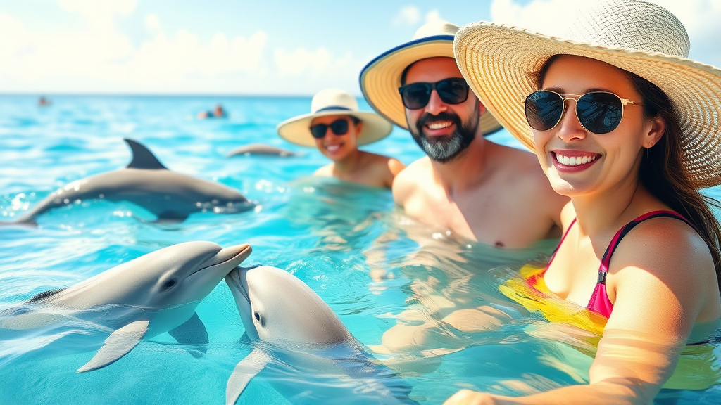 돌핀투어 준비물 및 팁 (watercolor 스타일)