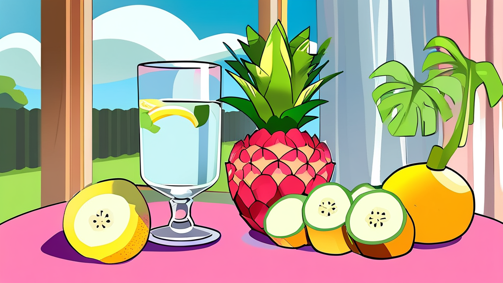 붓기 완화에 도움 되는 생활 습관과 음식 (cartoon 스타일)