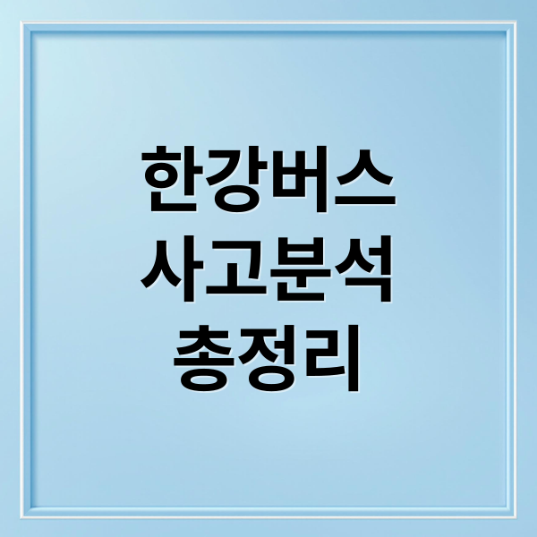 한강버스
사고분석
총정리 (한강 버스 사고)