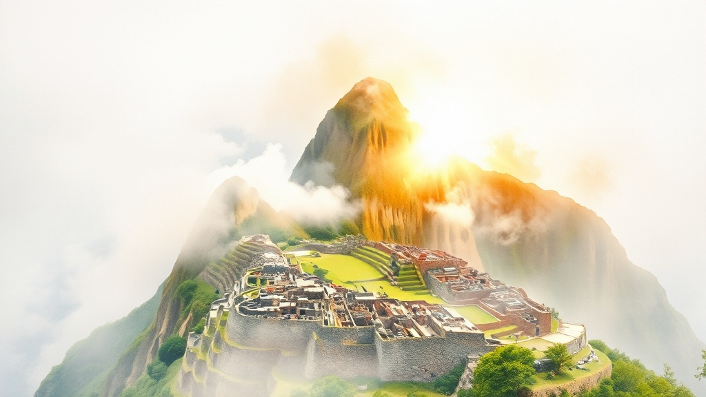 마추픽추 여행, 지금 바로 시작하세요! (watercolor 스타일)