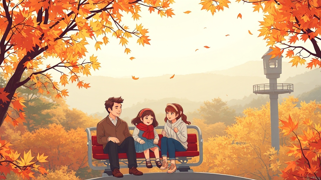 화담숲 모노레일, 꼭 타야 할까요? (illustration 스타일)