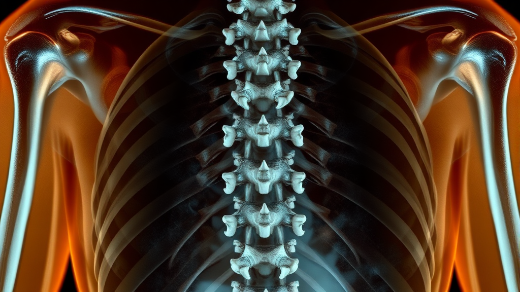 척추 압박골절 치료 방법 (realistic 스타일)