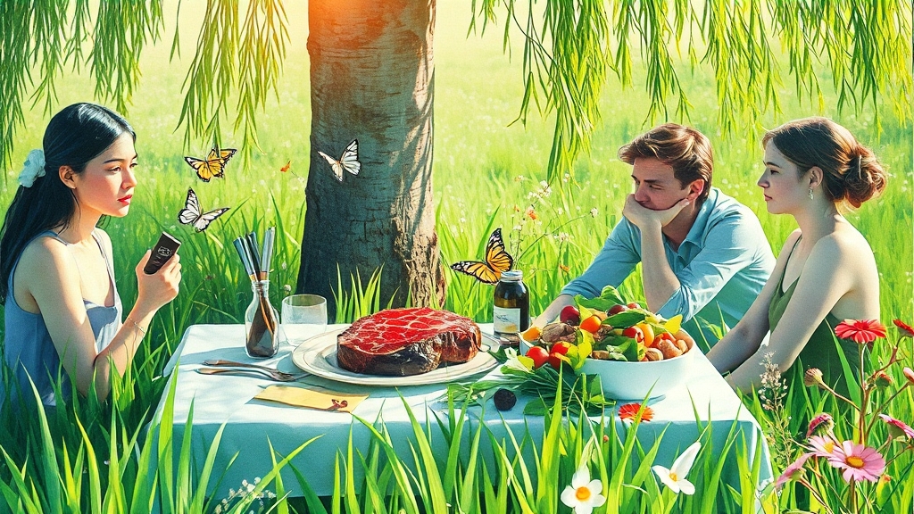 부족 시 나타나는 증상 & 식단 관리 (watercolor 스타일)