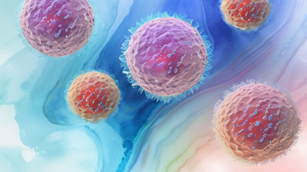 출산 후 갑상선염, 원인 파헤치기 (watercolor 스타일)