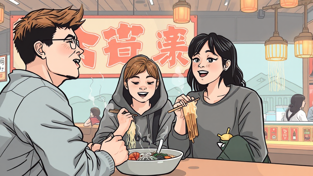 라면랜드, 뭐가 특별할까요? (illustration 스타일)