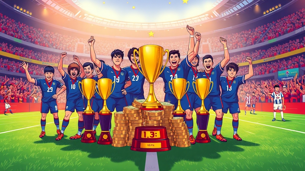 상금 규모와 우승 혜택 (cartoon 스타일)