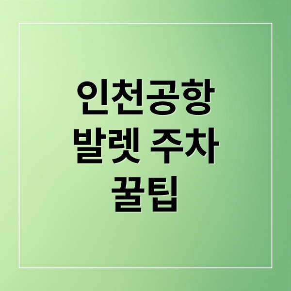 인천공항
발렛 주차
꿀팁 (인천공항 발렛 주차 이용 방법)