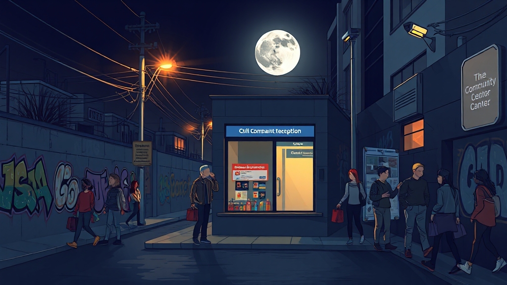 가로등 및 CCTV 민원 제기 방법 (illustration 스타일)