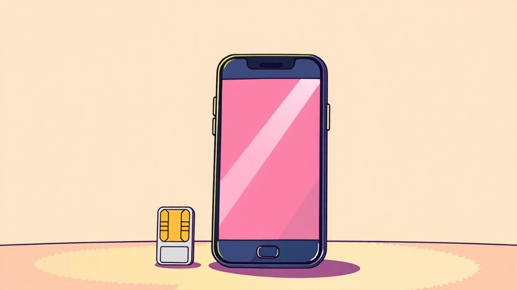 유심/eSIM 무상 교체, 어떻게? (cartoon 스타일)