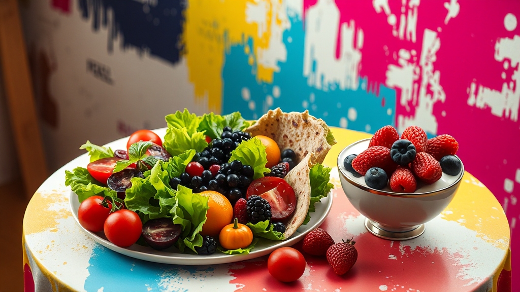 현실적인 식단 관리법 (popart 스타일)