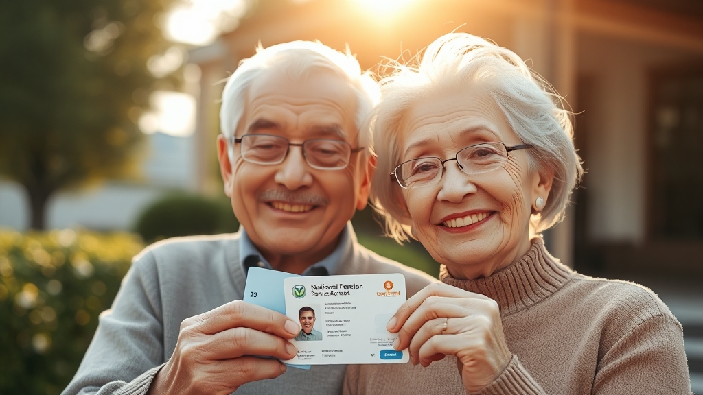 국민연금 수령 시 필요 서류 (realistic 스타일)