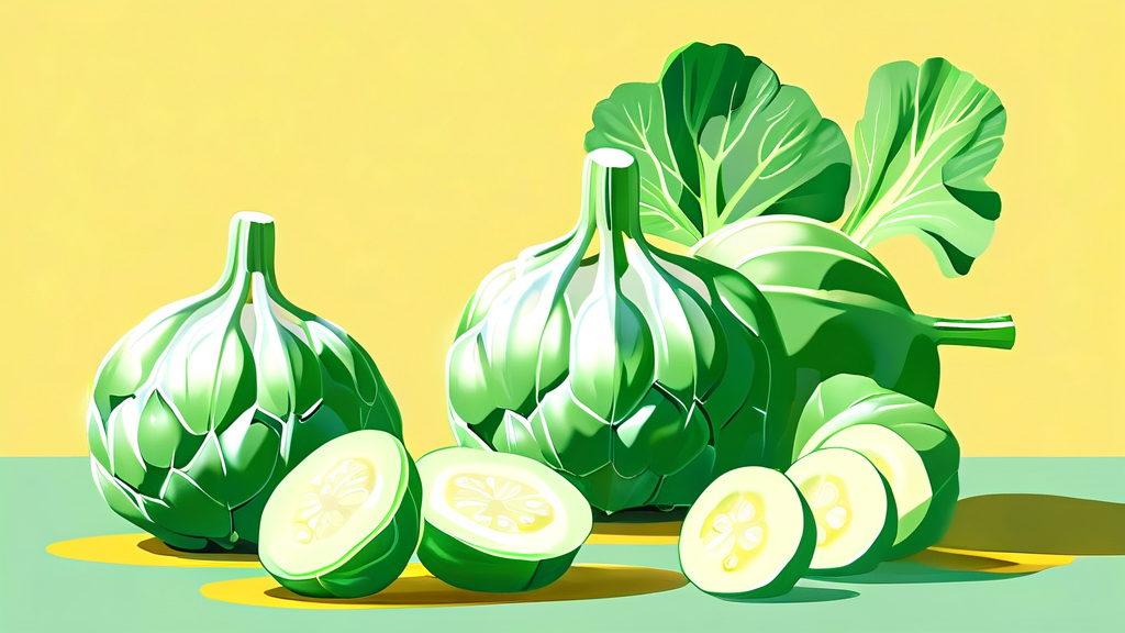 콜라비: 혈압 관리와 뇌 건강의 두 마리 토끼 잡기 (illustration 스타일)