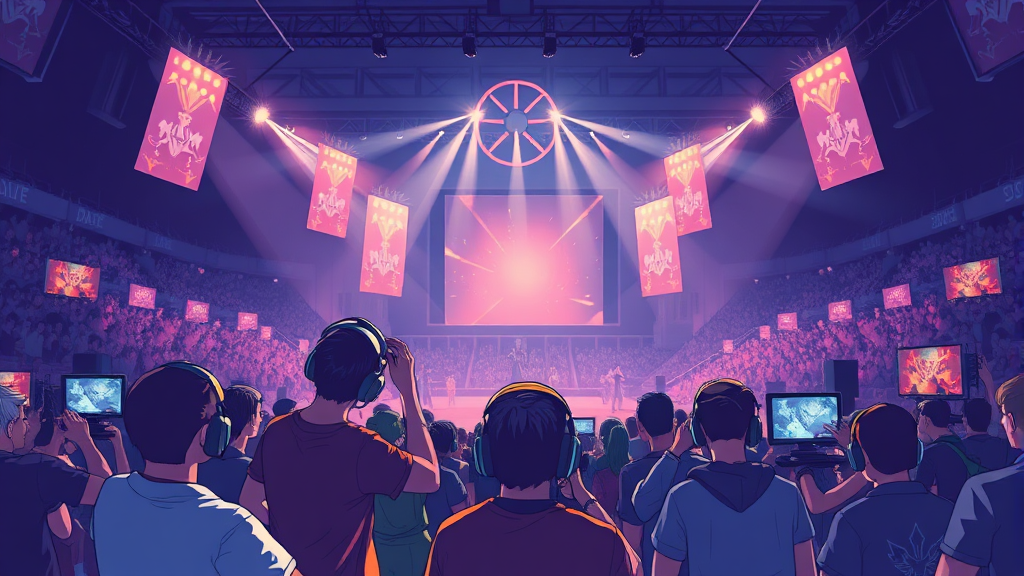 e스포츠 대회란? (illustration 스타일)