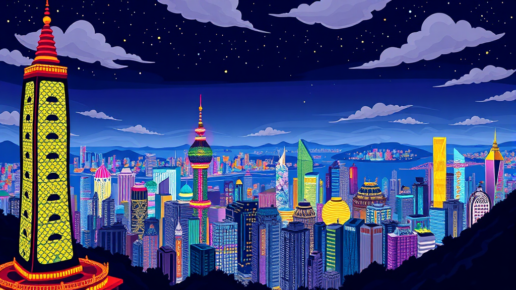홍콩 야경 투어 선택 가이드: 비교 및 장단점 (cartoon 스타일)