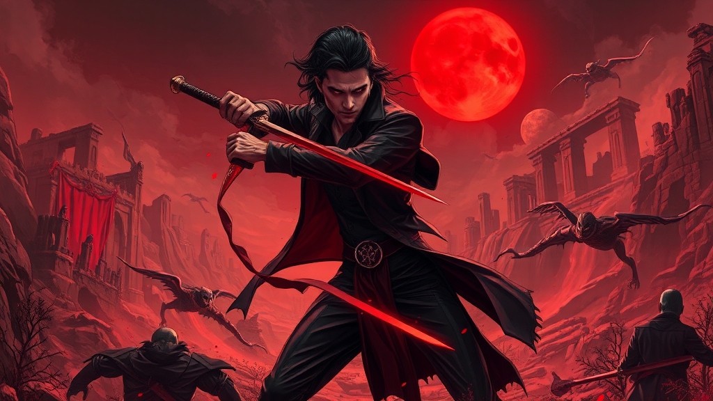 뱀파이어 경쟁 시스템: 시즌제 및 보상 (illustration 스타일)