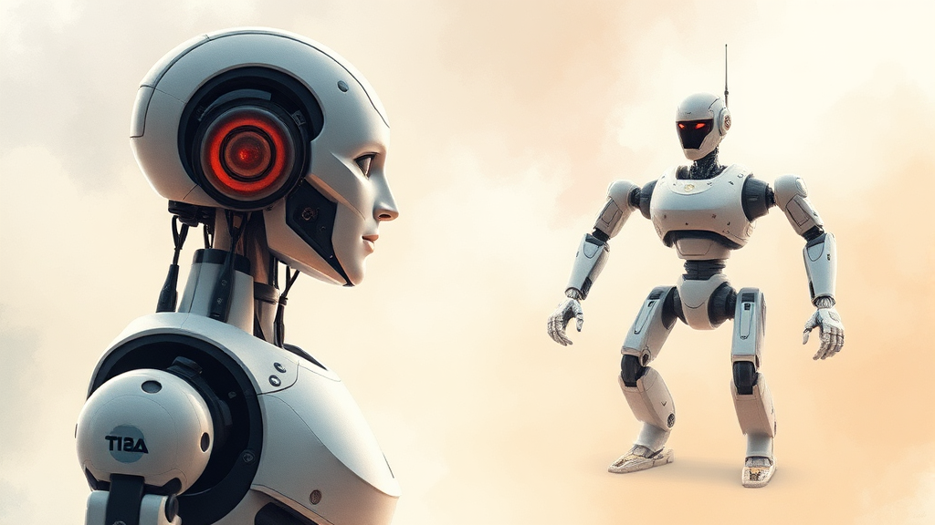 미래 AI 시장 주도 기업 선정 이유 (watercolor 스타일)